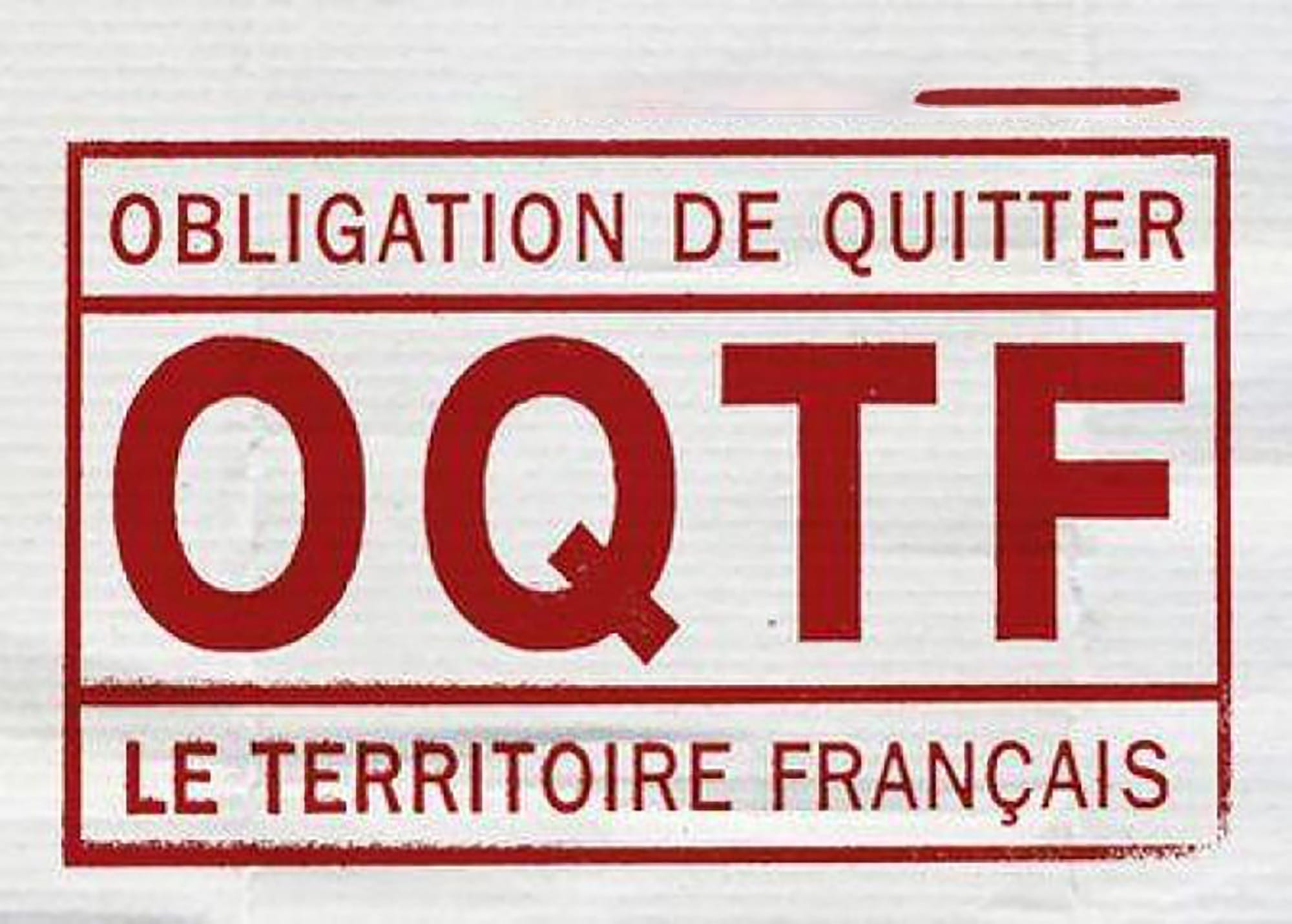 Sigle d'une OQTF